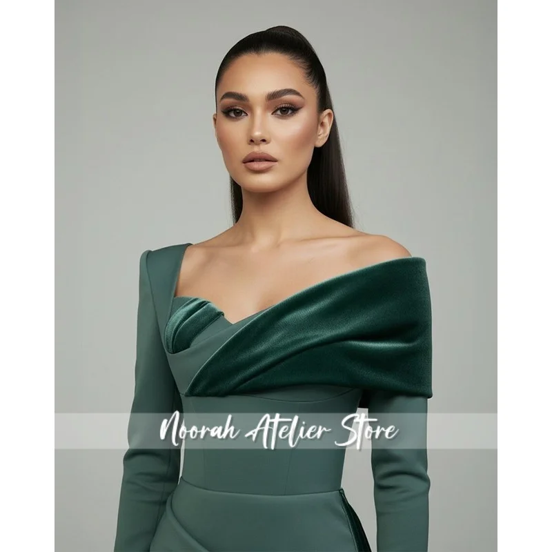 Long Sleeve Women Prom Dresses 2025 Elegant Velvet Wedding Party Dress For Women Guest Ribbons Mermaid Evening Dress Customized
Long Sleeve Women Prom Dresses 2025 Elegant Velvet Wedding Party Dress For Women Guest Ribbons Mermaid Evening Dress Customized