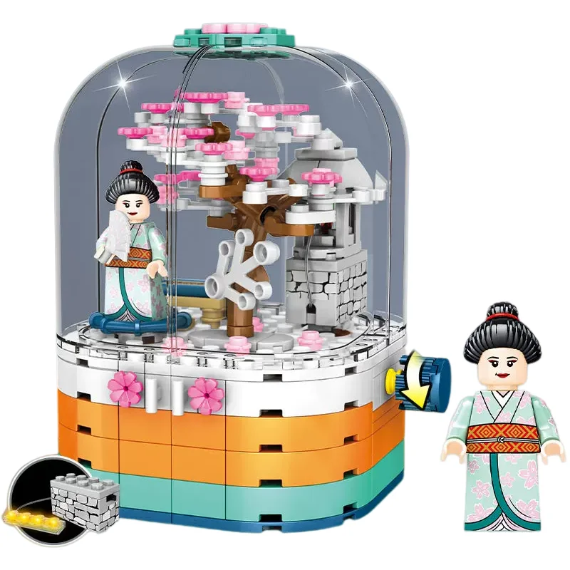 SEMBO Creative Cherry Blossoms Rotating Display Box Building Block with Light Model Figures Bricks Assemble Toys for Kids Gifts
SEMBO Creative Cherry Blossoms Rotating Display Box Building Block with Light Model Figures Bricks Assemble Toys for Kids Gifts
