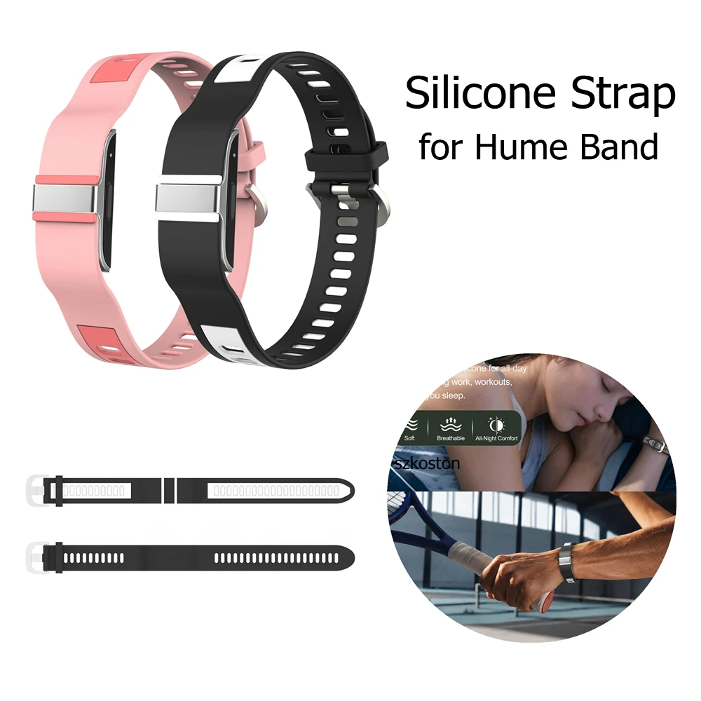 Silicone Strap for Hume Adjustable Replacement Wristband with Multiple Adjustment Holes Flexible for Workout Outdoor Everyday
Silicone Strap for Hume Adjustable Replacement Wristband with Multiple Adjustment Holes Flexible for Workout Outdoor Everyday