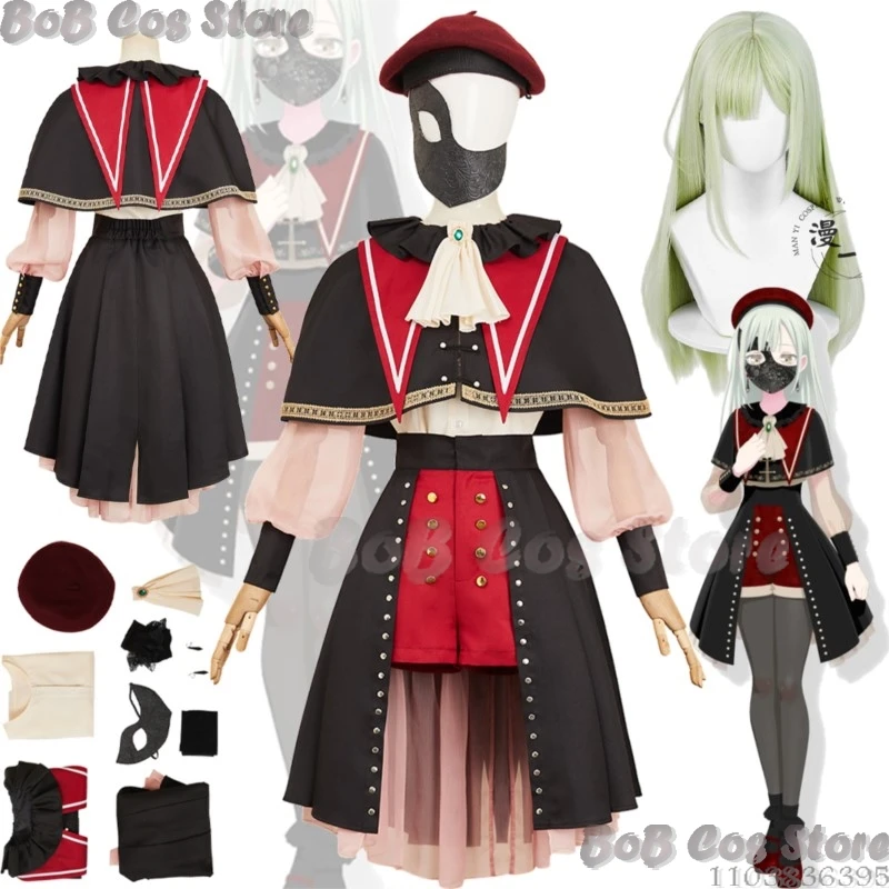 Wakaba Mutsumi Anime BanG Dream Ave Mujica Cosplay Wig Prop Lolita Black Red Dress Mask Hat Women Girl Suit Halloween Customized
Wakaba Mutsumi Anime BanG Dream Ave Mujica Cosplay Wig Prop Lolita Black Red Dress Mask Hat Women Girl Suit Halloween Customized