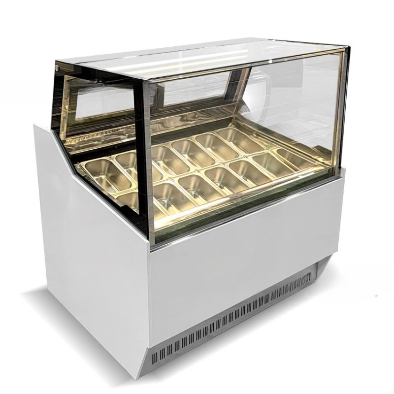 12-Plate commercial ice cream cabinet, thick-cut fried yogurt frozen display cabinet, air-cooled frost-free ice cream popsicle
12-Plate commercial ice cream cabinet, thick-cut fried yogurt frozen display cabinet, air-cooled frost-free ice cream popsicle