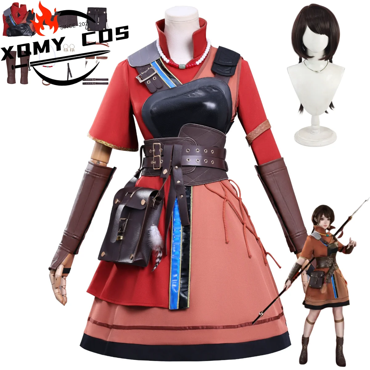 XqNew Anime Ling Cage Ⅱ Ulan Maiduo Cosplay Costume INCARNATION 2 Wig Breastplate Waist Bag Prop Jacket Wig Woman Halloween Suit
XqNew Anime Ling Cage Ⅱ Ulan Maiduo Cosplay Costume INCARNATION 2 Wig Breastplate Waist Bag Prop Jacket Wig Woman Halloween Suit