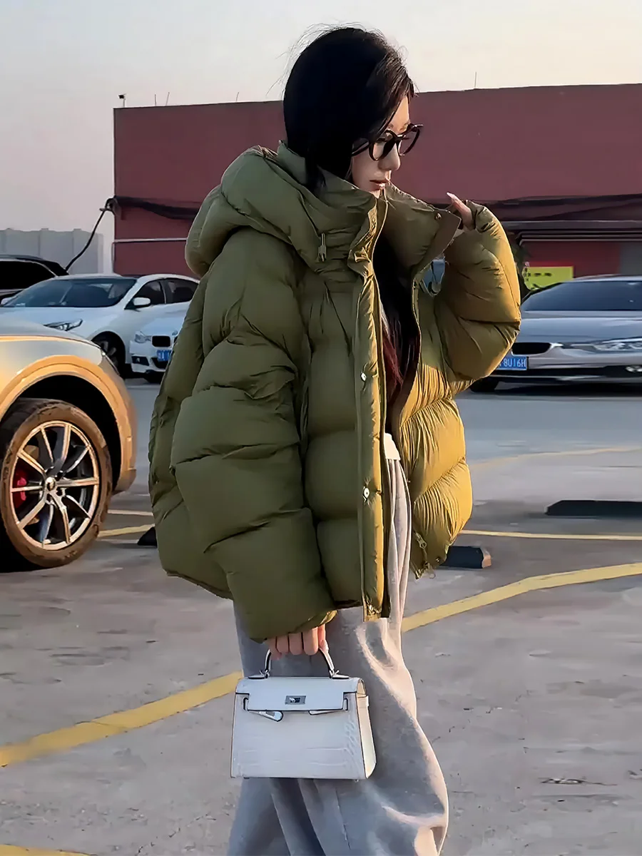 Women's ort Thiened White Du down Jaet Winter New Arrival Dstring Hooded Warm Trendy Commute Sle Padded Coat
Women's ort Thiened White Du down Jaet Winter New Arrival Dstring Hooded Warm Trendy Commute Sle Padded Coat