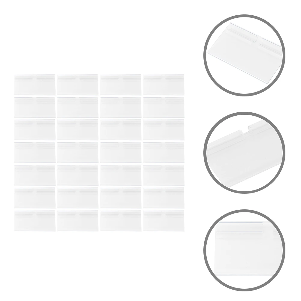 50pcs Price Tags 60x42mm Transparent PVC Shelf Label Holders Retail Display Sign Plates StorageBins Tag Holders Folder Labels
50pcs Price Tags 60x42mm Transparent PVC Shelf Label Holders Retail Display Sign Plates StorageBins Tag Holders Folder Labels