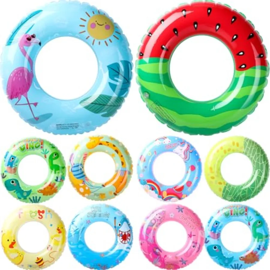 10 Pcs Inflatable Pool Floats Tubes Swim Ring Floaties Pool Tube Dinosaur Sea Animal Fruit Mermaid Unicorn Swim Rings for Adult
10 Pcs Inflatable Pool Floats Tubes Swim Ring Floaties Pool Tube Dinosaur Sea Animal Fruit Mermaid Unicorn Swim Rings for Adult