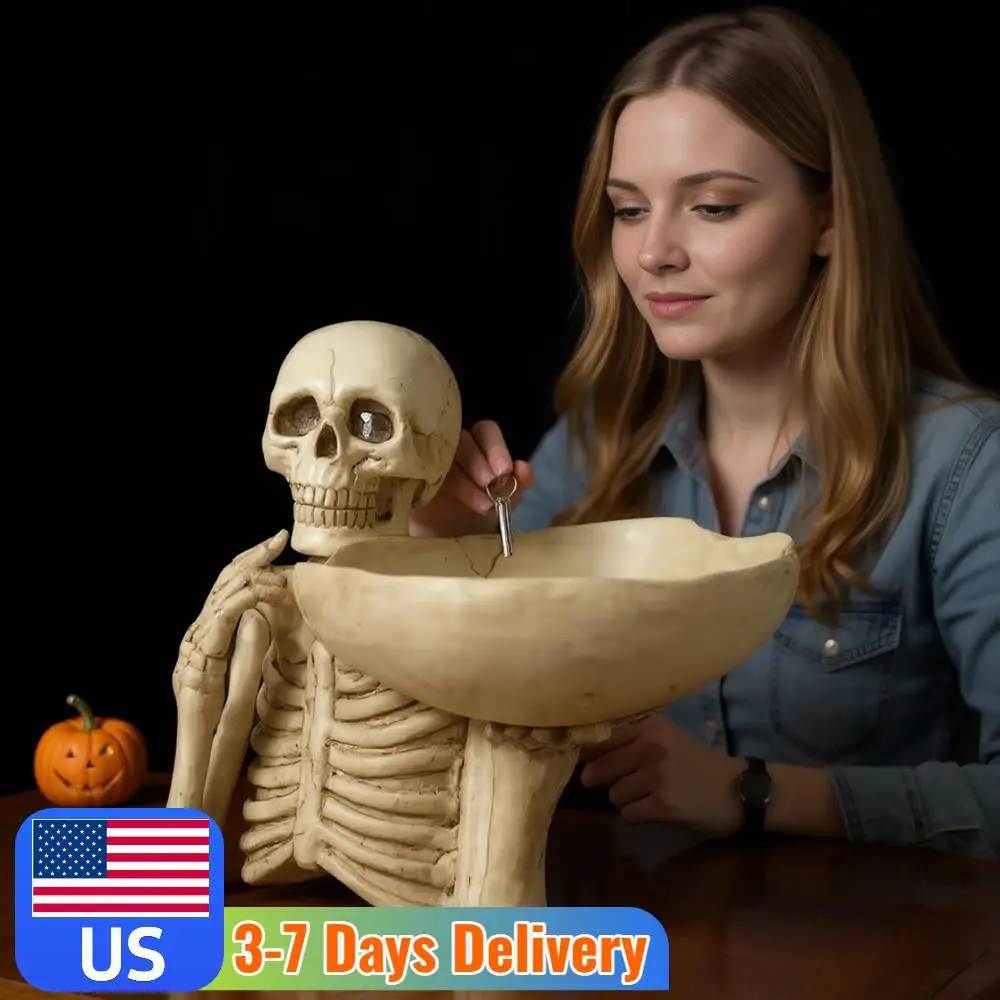 Halloween Skeleton Snack Storage Tray Punk Candy Holder Food Display Bowl for Home Tabletop Party Bar Tray
Halloween Skeleton Snack Storage Tray Punk Candy Holder Food Display Bowl for Home Tabletop Party Bar Tray