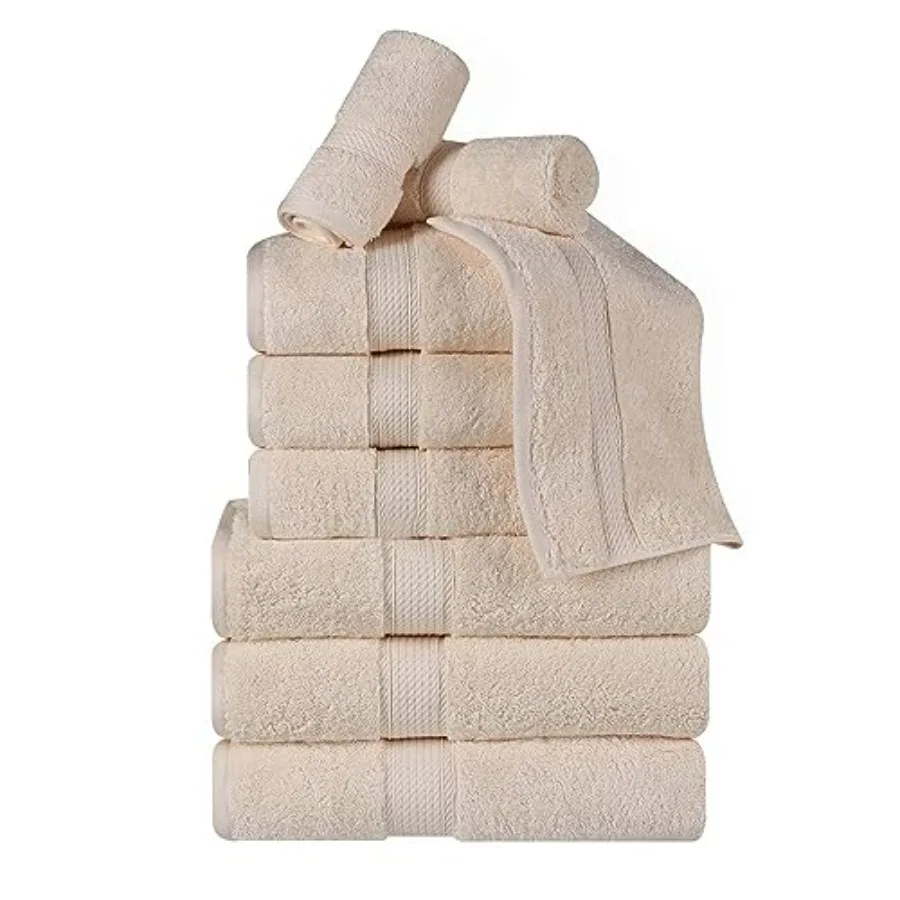 BNM Egyptian Cotton Heavyweight Towels for Bathroom, Shower, Spa, Hotel Cream, 800 GSM, Highly-Absorbent, Face/Washcloths, Hand
BNM Egyptian Cotton Heavyweight Towels for Bathroom, Shower, Spa, Hotel Cream, 800 GSM, Highly-Absorbent, Face/Washcloths, Hand