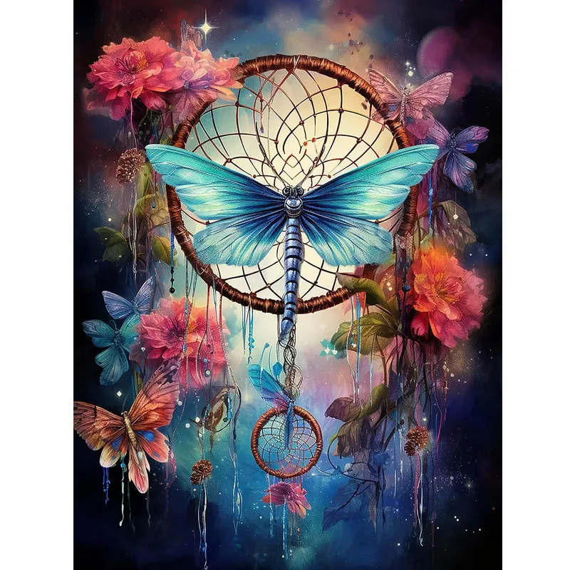 Sunature Diamond Painting Art Full Square Round Drills Dragonfly Dream Catcher Diamond Painting Kits
Sunature Diamond Painting Art Full Square Round Drills Dragonfly Dream Catcher Diamond Painting Kits