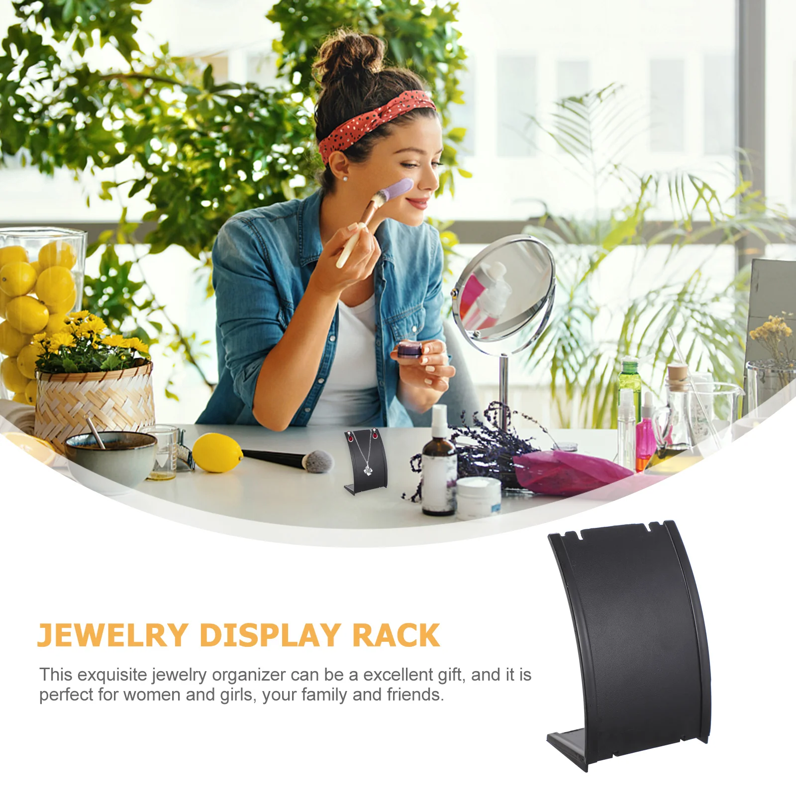 Earring Display Holder Necklace Rack Plastic Jewelry Organizer Stand For Women Girls Minimalist Modern Vanity Dresser 
Earring Display Holder Necklace Rack Plastic Jewelry Organizer Stand For Women Girls Minimalist Modern Vanity Dresser
