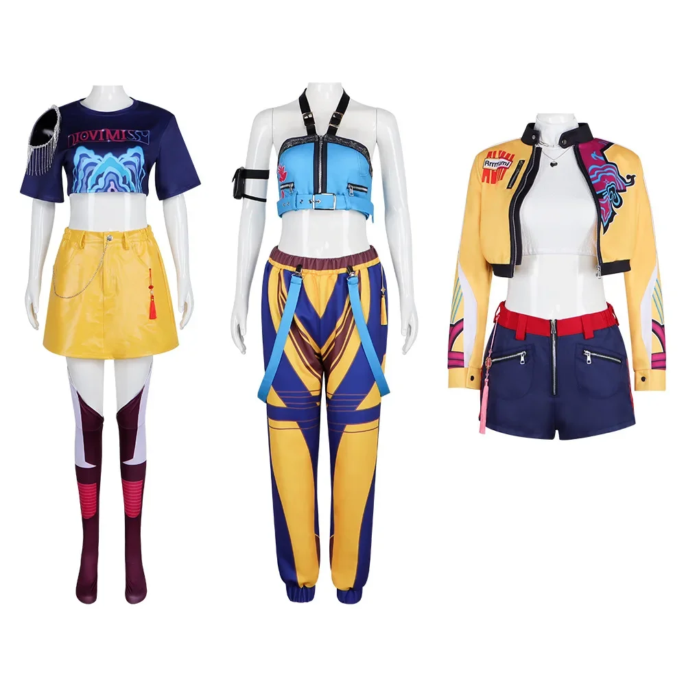 Kpop Demon Hunters Cosplay Costume - Superstar Full Set Outfit, Anime Group Suit for Women, Halloween Party Roleplay Dress
Kpop Demon Hunters Cosplay Costume - Superstar Full Set Outfit, Anime Group Suit for Women, Halloween Party Roleplay Dress