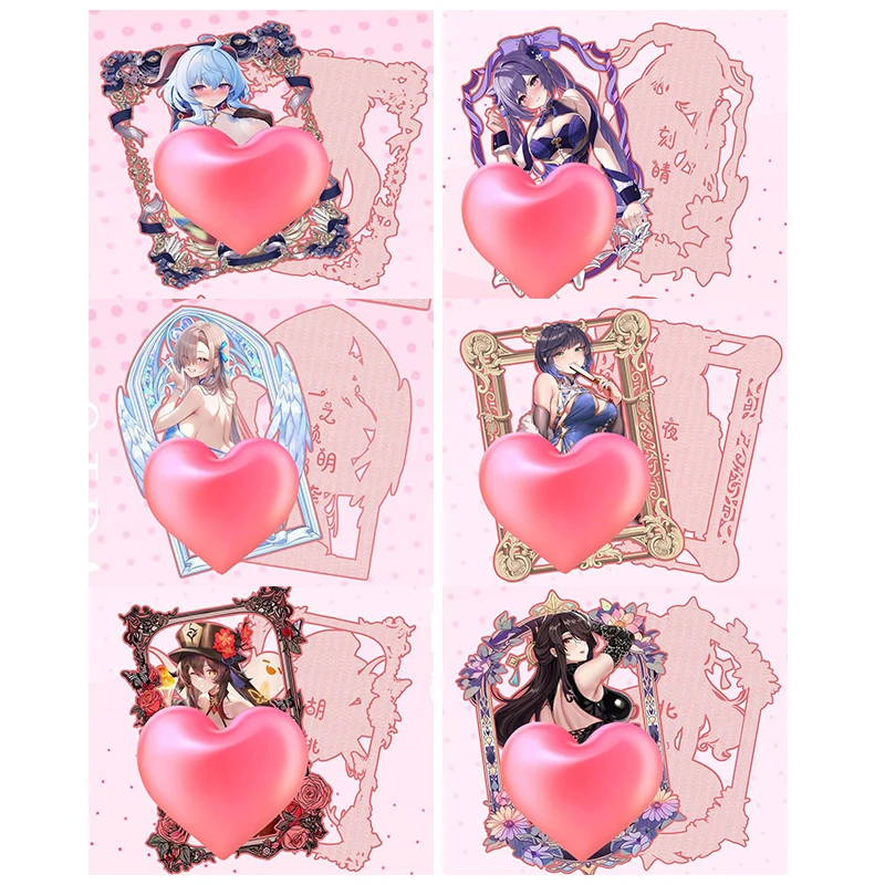 Anime Goddess Story Characters Keqing Ganyu Yelan Hu Tao Metal Cards Collection Cards Christmas Birthday Gifts Children's Toys
Anime Goddess Story Characters Keqing Ganyu Yelan Hu Tao Metal Cards Collection Cards Christmas Birthday Gifts Children's Toys