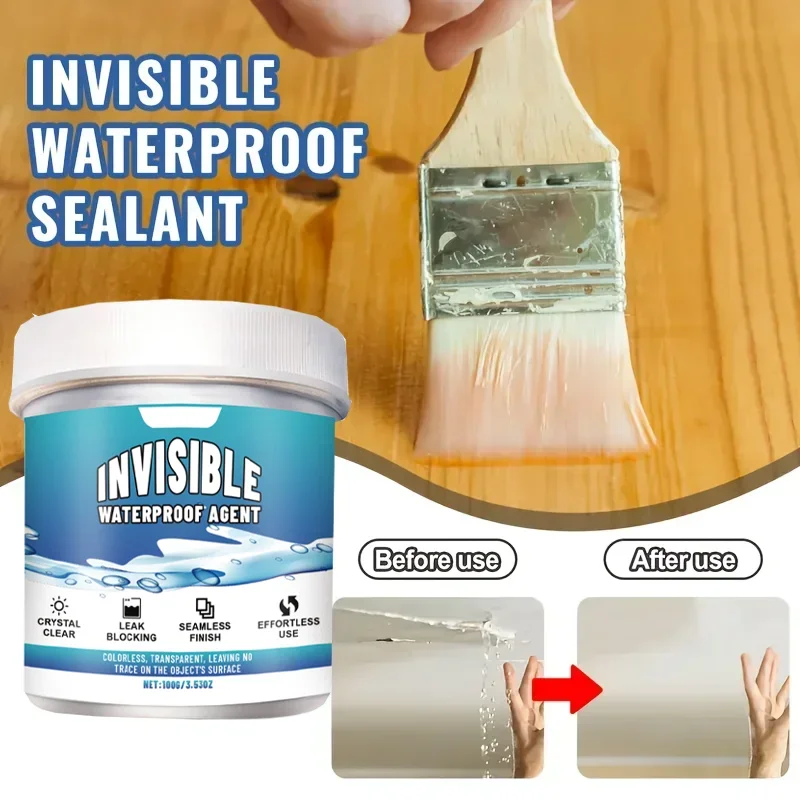 Super Invisible Transparent Waterproof Sealant, Nano Leak-Proof Coating, Crystal Clear Sealing Glue -Once solution the recurring
Super Invisible Transparent Waterproof Sealant, Nano Leak-Proof Coating, Crystal Clear Sealing Glue -Once solution the recurring