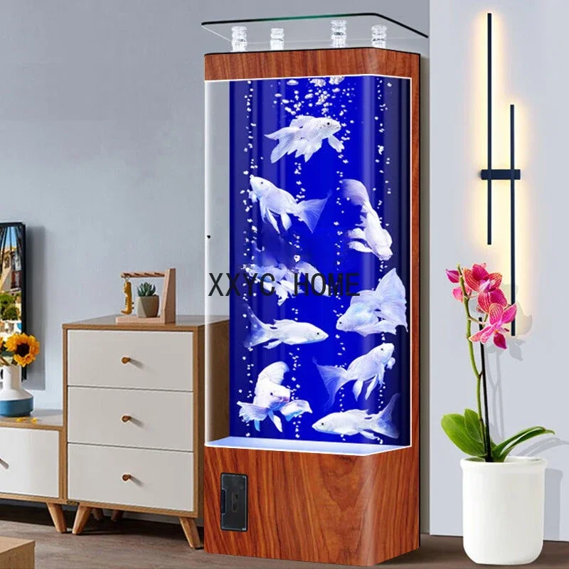 Fish Tank Living Room New Small Light Luxury TV Cabinet Floor Change Water Ecological Aquarium
Fish Tank Living Room New Small Light Luxury TV Cabinet Floor Change Water Ecological Aquarium