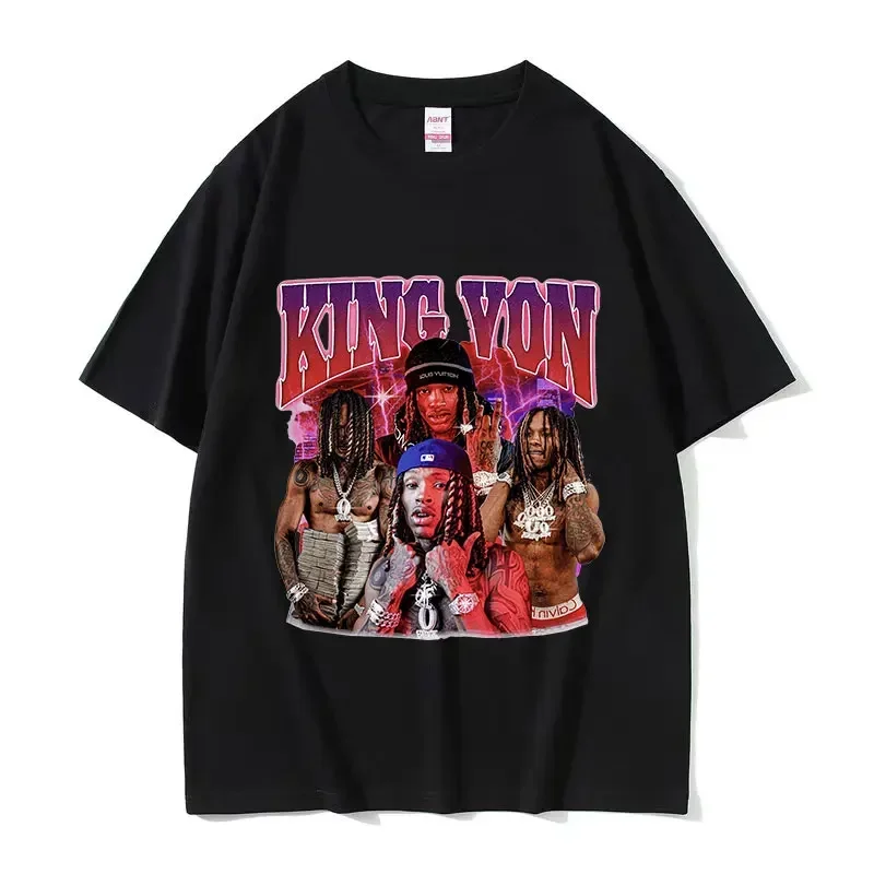 Футболка Rapper K-King Von Graphic Мужская, модная тенниска в стиле хип-хоп, готика, с коротким рукавом, винтажная хлопковая майка оверсайз, уличная одежда
Футболка Rapper K-King Von Graphic Мужская, модная тенниска в стиле хип-хоп, готика, с коротким рукавом, винтажная хлопковая майка оверсайз, уличная одежда