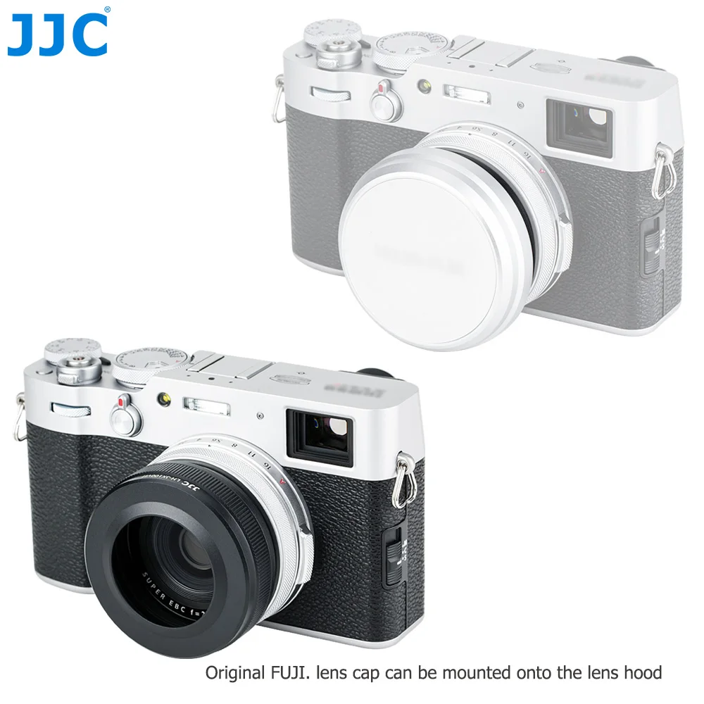 Металлическая бленда JJC с переходным кольцом фильтра 49 мм для Fuji X100VI X100V X100F X100T X100S X100 Подходит для оригинальной крышки объектива
Металлическая бленда JJC с переходным кольцом фильтра 49 мм для Fuji X100VI X100V X100F X100T X100S X100 Подходит для оригинальной крышки объектива
