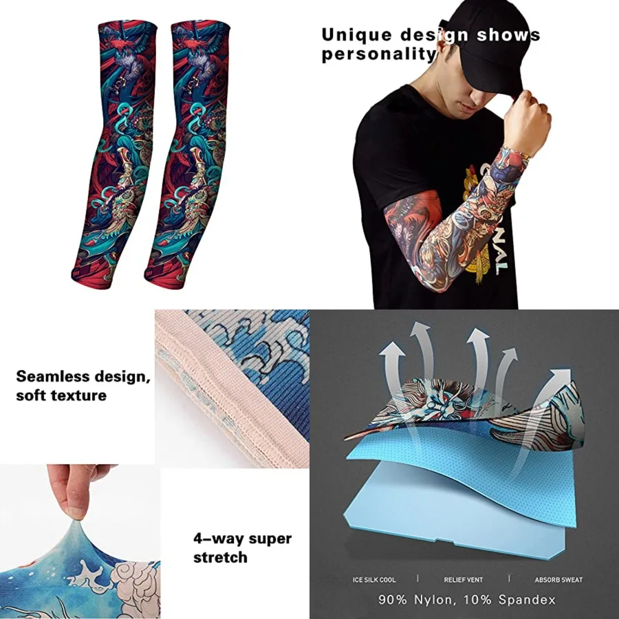 UV Sun Protection Arm Sleeves for Men & Women-UPF 50+ Sports Compression Cooling Sleeve-Unique TATTOO SLEEVE gift, God of Guard
UV Sun Protection Arm Sleeves for Men & Women-UPF 50+ Sports Compression Cooling Sleeve-Unique TATTOO SLEEVE gift, God of Guard