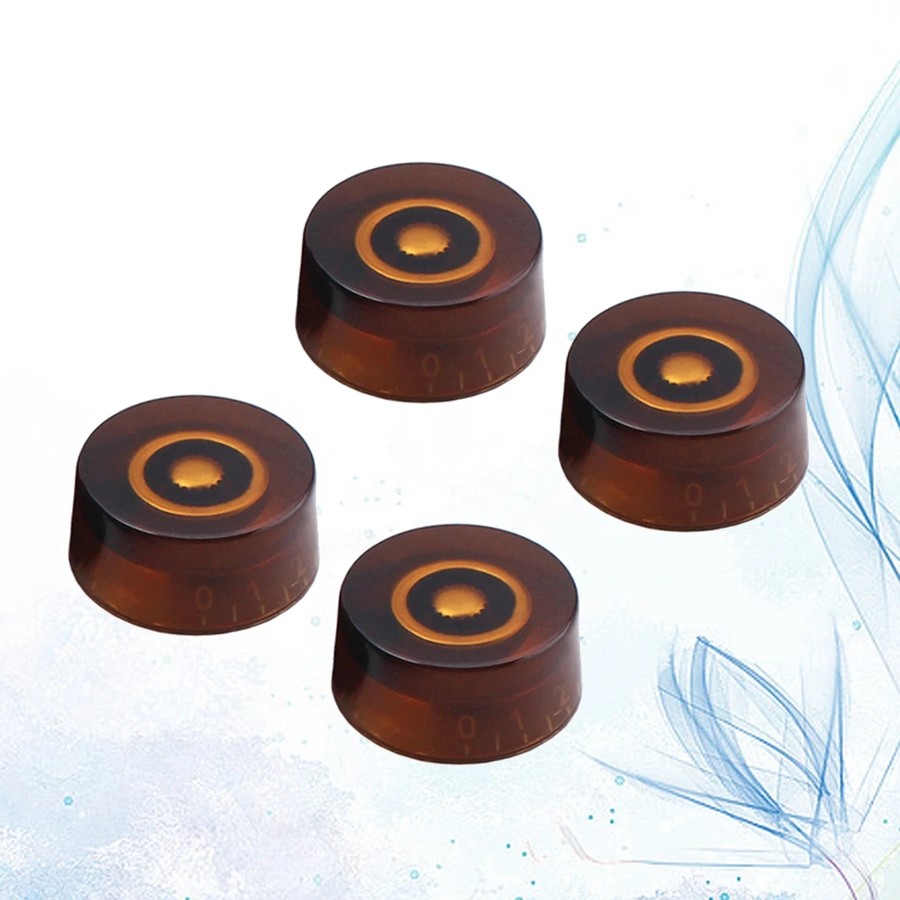 4 PCS/ Set Round Guitar Knobs Volume Tone Control Knobs Rotary Knobs for Style Electric Guitar Parts Replacement (Tea Color)
4 PCS/ Set Round Guitar Knobs Volume Tone Control Knobs Rotary Knobs for Style Electric Guitar Parts Replacement (Tea Color)