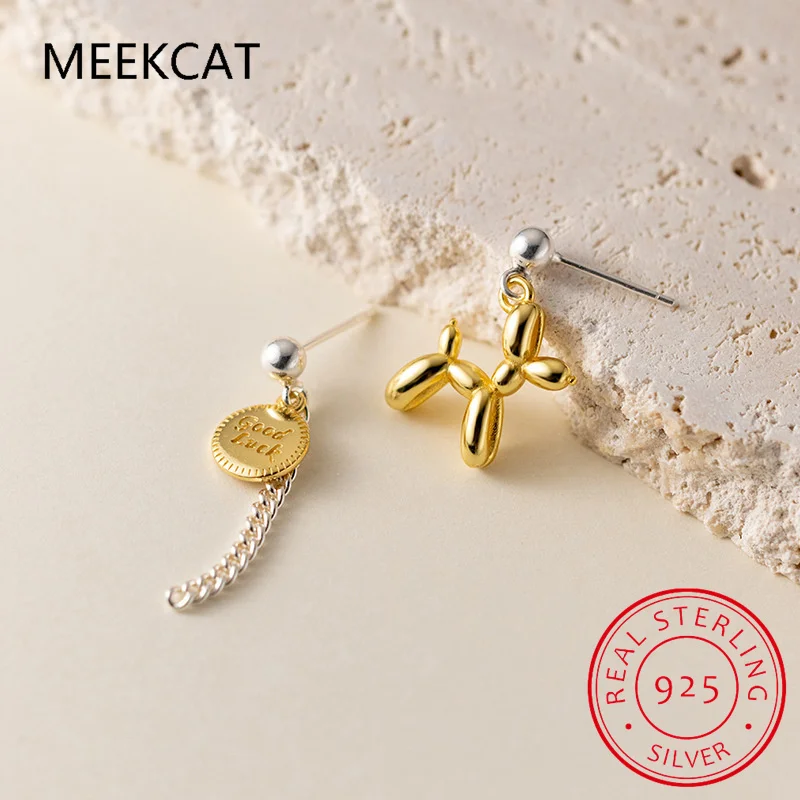 Real 925 Sterling Silver Animal Balloon Dog Asymmetric Stud Earrings For Charm Women Cute Fine Jewelry Minimalist Accessories
Real 925 Sterling Silver Animal Balloon Dog Asymmetric Stud Earrings For Charm Women Cute Fine Jewelry Minimalist Accessories