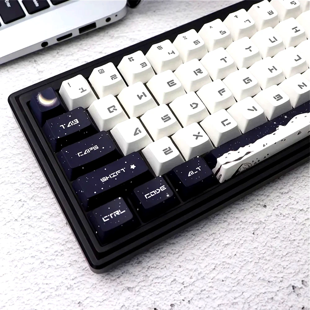 Колпачки для клавиш Cherry PBT, персонализированные, по индивидуальному заказу, лунная тема, 81 клавиша для механических клавиатур 60/64/68/80
Колпачки для клавиш Cherry PBT, персонализированные, по индивидуальному заказу, лунная тема, 81 клавиша для механических клавиатур 60/64/68/80