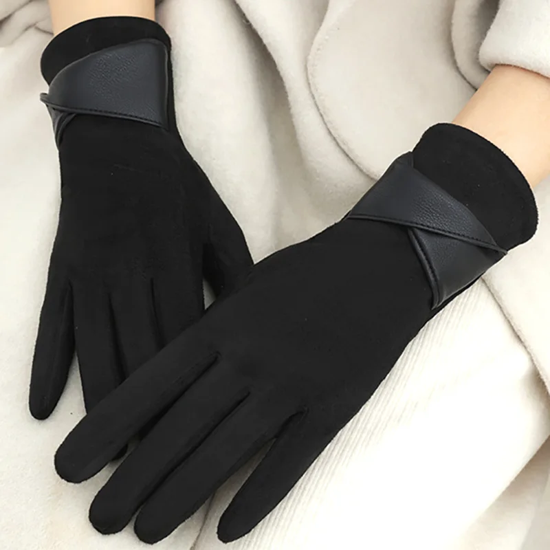 Fashion Winter Padded Warm Gloves Elegant Solid Color Suede Can Touch Screen Riding Ski Gloves for Women
Fashion Winter Padded Warm Gloves Elegant Solid Color Suede Can Touch Screen Riding Ski Gloves for Women