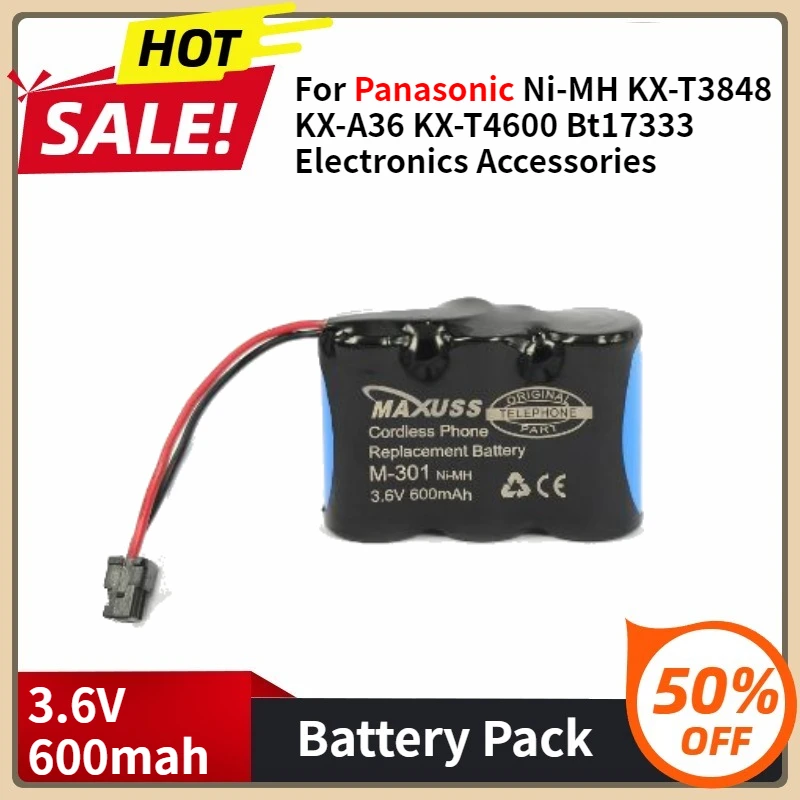 HHR-P301 для Panasonic Ni-MH KX-T3848 KX-A36 KX-T4600 Bt17333 Аксессуары для электроники 3,6 В 600 мАч Перезаряжаемая батарея
HHR-P301 для Panasonic Ni-MH KX-T3848 KX-A36 KX-T4600 Bt17333 Аксессуары для электроники 3,6 В 600 мАч Перезаряжаемая батарея
