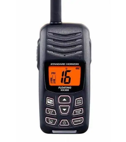 Standard Horizon HX300 IPX8 Float in Water Waterproof Handheld Radio Marine Smaller Design Compact Wal-kie -Tal-kie
Standard Horizon HX300 IPX8 Float in Water Waterproof Handheld Radio Marine Smaller Design Compact Wal-kie -Tal-kie
