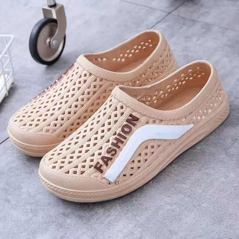 Мужские летние новые болотные туфли Baotou с мягкой подошвой, нескользящая легкая обувь без шнуровки на плоской подошве, уличные пляжные сандалии
Мужские летние новые болотные туфли Baotou с мягкой подошвой, нескользящая легкая обувь без шнуровки на плоской подошве, уличные пляжные сандалии