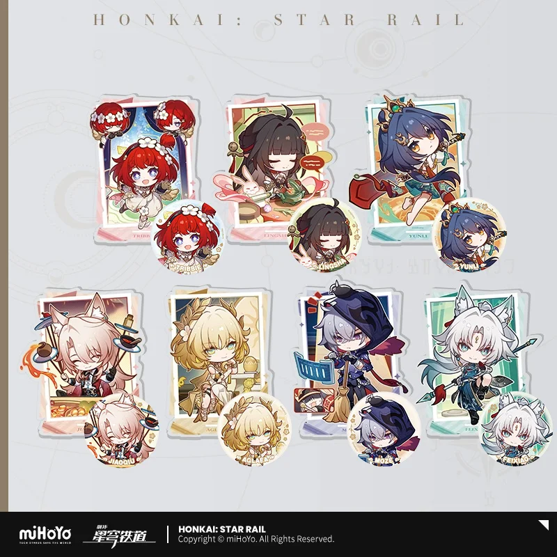 Sunsyea Honkai Star Rail Official Merch miHoYo Original Authentic XCHS 2 Series Badge Acrylic Stand Cards Set Jiaoqiu
Sunsyea Honkai Star Rail Official Merch miHoYo Original Authentic XCHS 2 Series Badge Acrylic Stand Cards Set Jiaoqiu