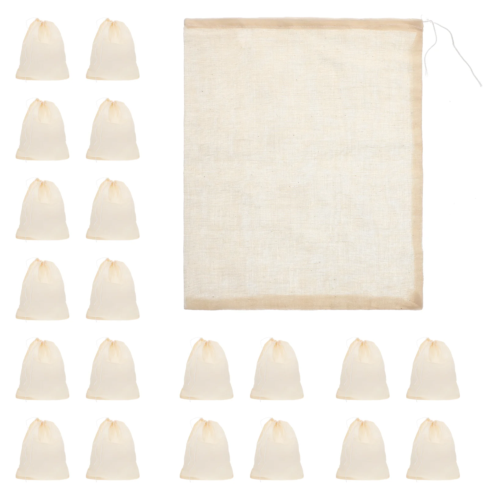 25 Pcs Traditional Chinese Medicine Reusable Drawstring Soup Bag Tea Strainer Bags Cotton Gauze Loose
25 Pcs Traditional Chinese Medicine Reusable Drawstring Soup Bag Tea Strainer Bags Cotton Gauze Loose