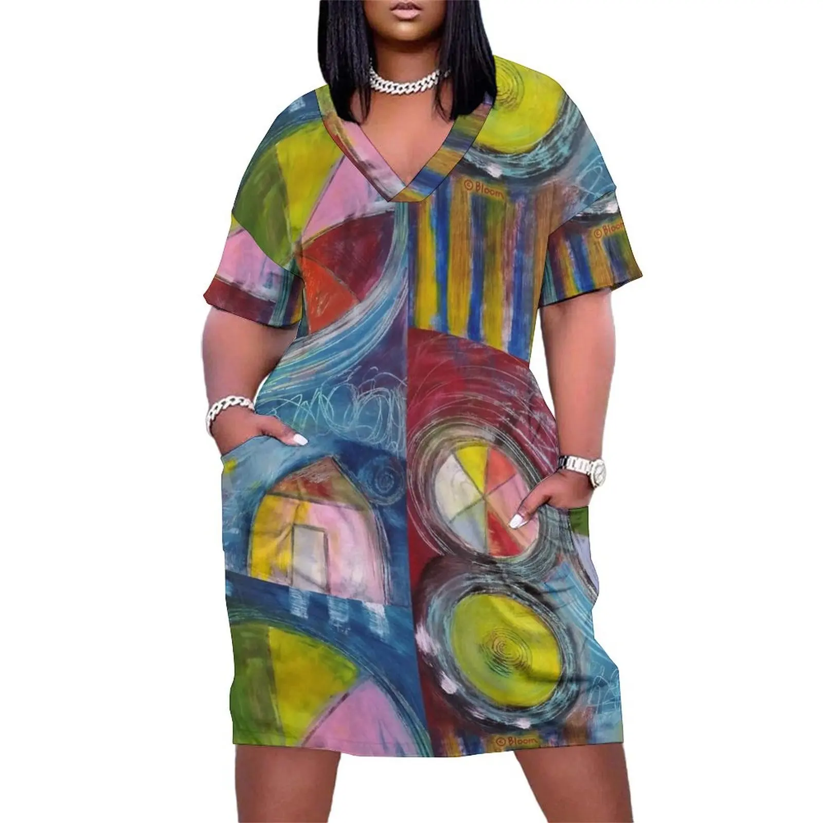 Pieces Of Color Loose Pocket Dress Woman dresses womens dress Women's long dress elegant chic wedding evening dresses
Pieces Of Color Loose Pocket Dress Woman dresses womens dress Women's long dress elegant chic wedding evening dresses