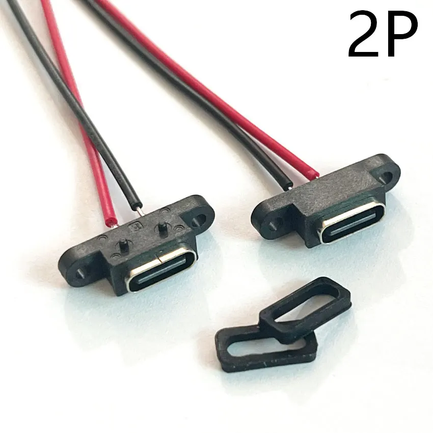 1-10pcs New Type-C 2 Pin Waterproof Female USB C Socket Port With Screw Hole Fast Charge Charging Interface USB Connector cable
1-10pcs New Type-C 2 Pin Waterproof Female USB C Socket Port With Screw Hole Fast Charge Charging Interface USB Connector cable