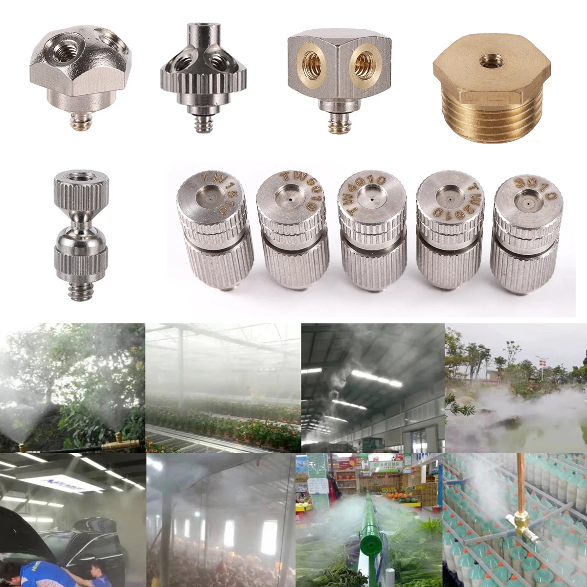 0.15~0.5mm High Pressure Mist Nozzle and 3/16" Male Thread 1/3/4/5 Nozzle Seat Joint for Garden Micro Irrigation Fogging 1/10Pcs 
0.15~0.5mm High Pressure Mist Nozzle and 3/16" Male Thread 1/3/4/5 Nozzle Seat Joint for Garden Micro Irrigation Fogging 1/10Pcs