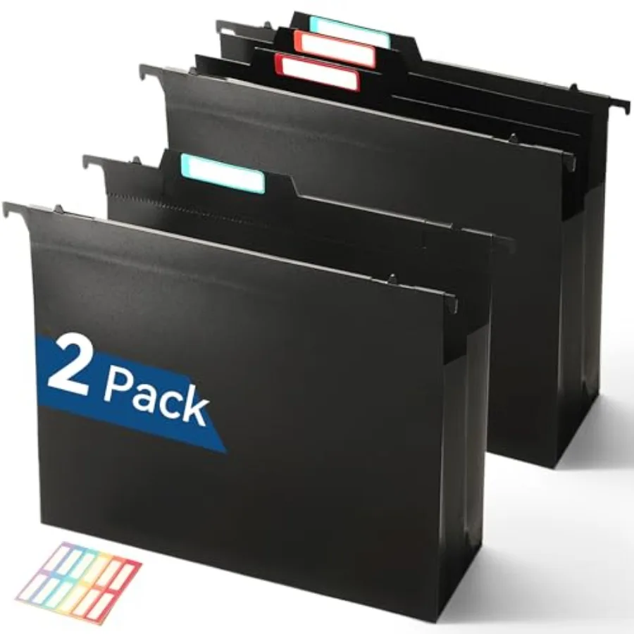 Plastic High Capacity Hanging File Folders 4" Expanding Pot with Movable Dividers Heavy Duty for Filing Cabinet Insertable Tabs
Plastic High Capacity Hanging File Folders 4" Expanding Pot with Movable Dividers Heavy Duty for Filing Cabinet Insertable Tabs