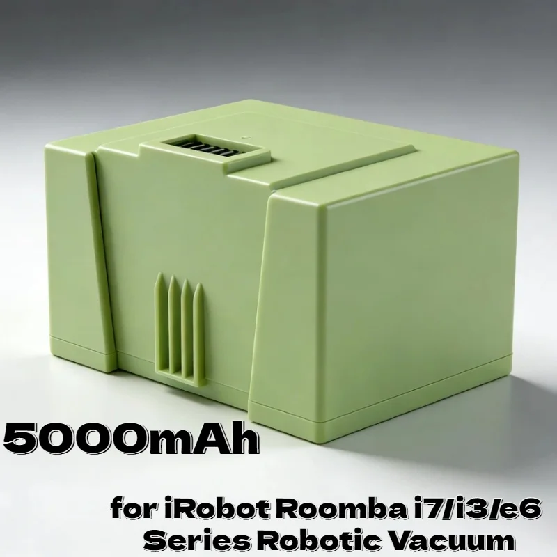 High Capacity 14.4V 5000mAh Battery Pack – Universal Fit Replacement for IRobot Roomba I7/i3/e6 Robotic Vacuum Cleaner
High Capacity 14.4V 5000mAh Battery Pack – Universal Fit Replacement for IRobot Roomba I7/i3/e6 Robotic Vacuum Cleaner