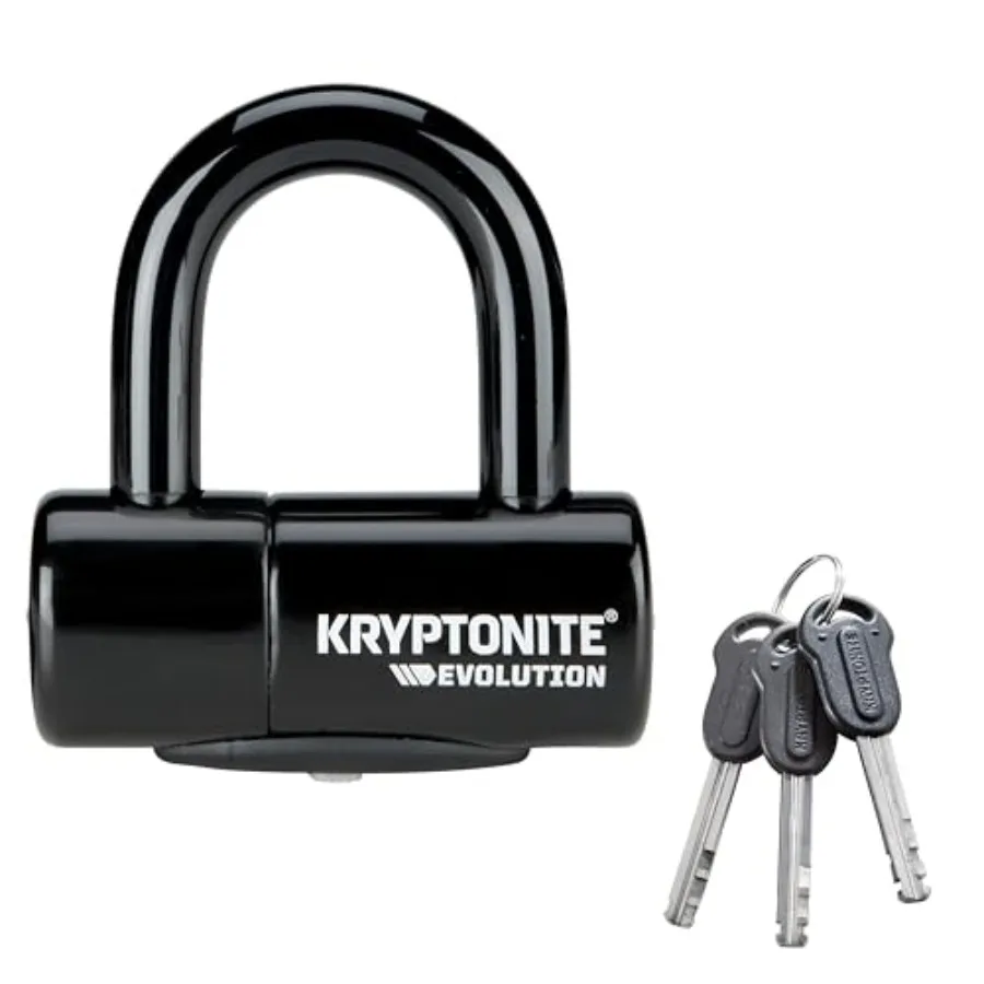 Evolution Bike Disc Lock, Small U-Lock 14mm Shackle with Keys, Heavy Duty Anti-Theft Bicycle Lock, High Security Mini for Power
Evolution Bike Disc Lock, Small U-Lock 14mm Shackle with Keys, Heavy Duty Anti-Theft Bicycle Lock, High Security Mini for Power