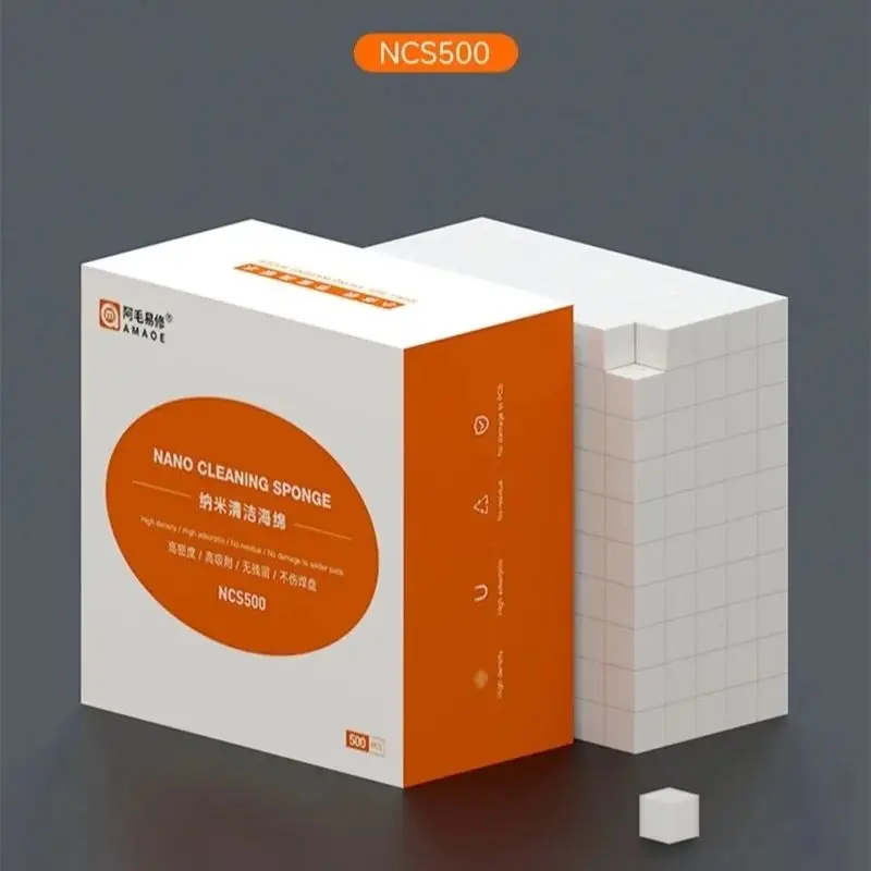 Amaoe NCS500 Nano Cleaning Sponge 500Pcs/Box For Mobile Phone Motherboard Screen Chip Frame Camera Remove Gue Cleaning ToolsSet
Amaoe NCS500 Nano Cleaning Sponge 500Pcs/Box For Mobile Phone Motherboard Screen Chip Frame Camera Remove Gue Cleaning ToolsSet