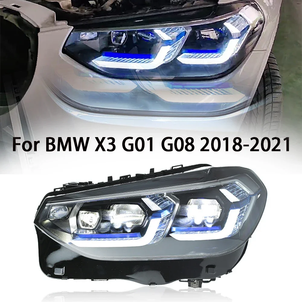 Автомобильный Стайлинг Фара для BMW X3 2018-2022 X3 G01 G08 Светодиодная фара Светодиодная линза проектора DRL Динамические автомобильные аксессуары
Автомобильный Стайлинг Фара для BMW X3 2018-2022 X3 G01 G08 Светодиодная фара Светодиодная линза проектора DRL Динамические автомобильные аксессуары