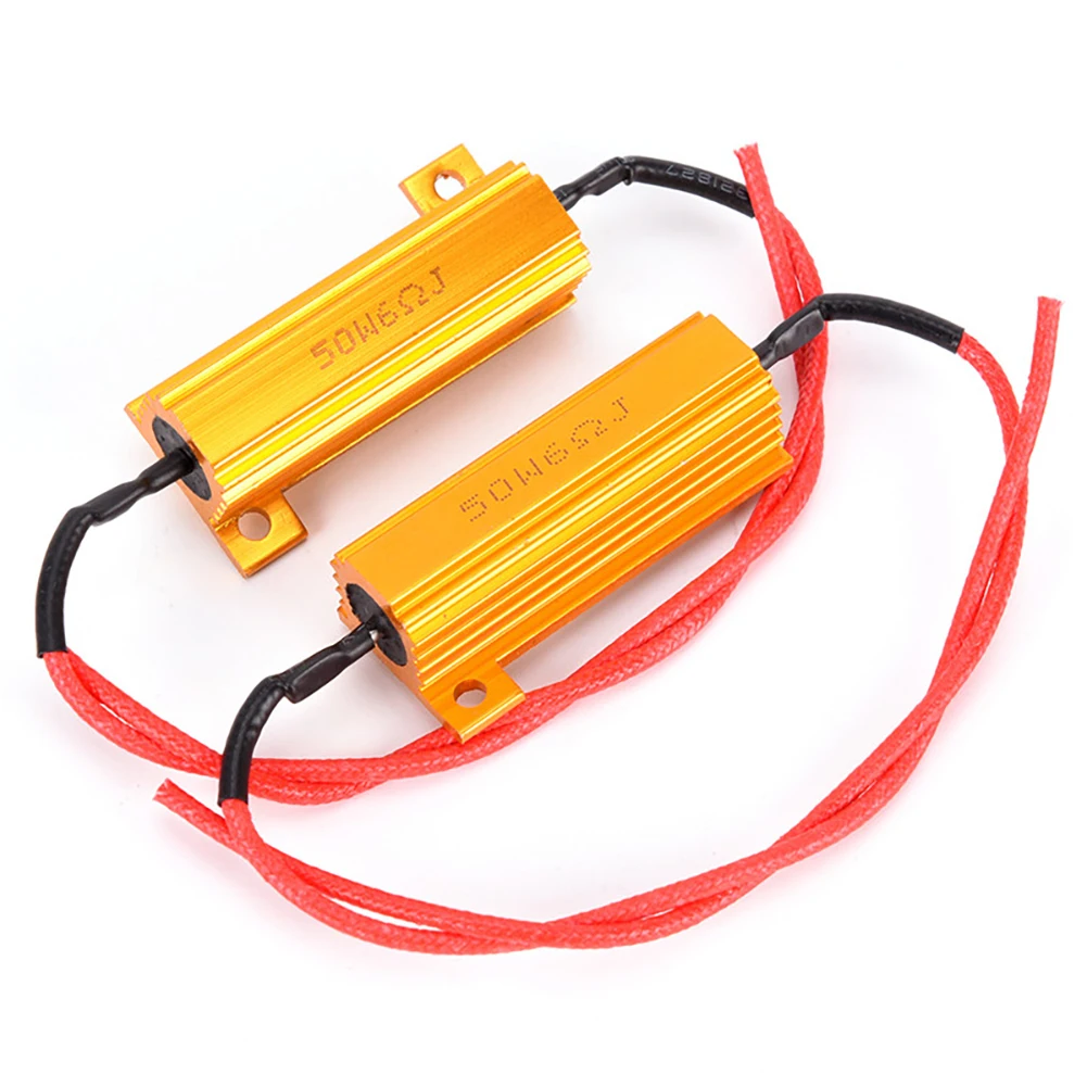 2Pcs Anti-Flashing Resistance Decoder 6ohm 50W LED Flash Turn Signal Light Controllers Waterproof for Reverse Light Signal Lamp
2Pcs Anti-Flashing Resistance Decoder 6ohm 50W LED Flash Turn Signal Light Controllers Waterproof for Reverse Light Signal Lamp