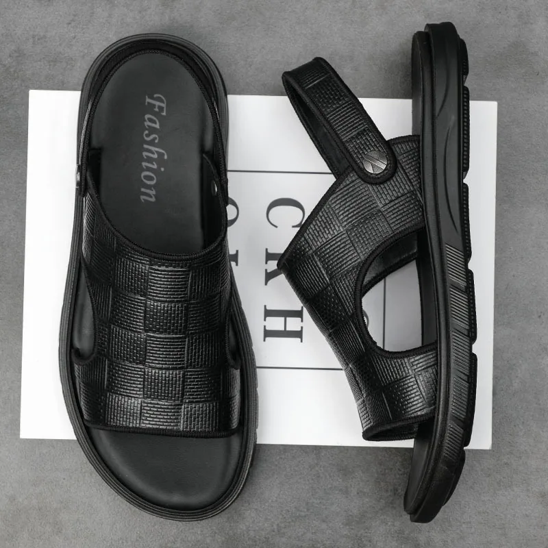 Summernew Arrivalmen Beach Shoes Genuine Leather Sandals First Layer Cowhide Casual Outdoor Leather Slippers Fashion Men's Shoes
Summernew Arrivalmen Beach Shoes Genuine Leather Sandals First Layer Cowhide Casual Outdoor Leather Slippers Fashion Men's Shoes