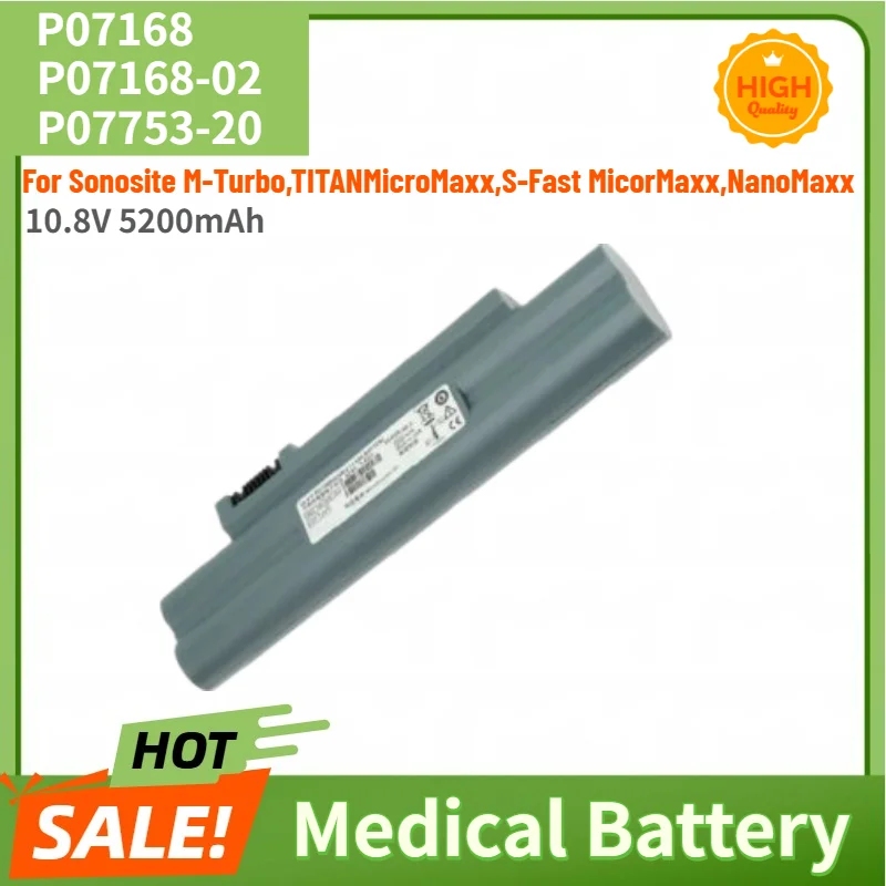100% New 10.8V 5200mAh Medical Battery P07168 P07168-02 P07753-20 for Sonosite M-Turbo,TITANMicroMaxx,S-Fast MicorMaxx,NanoMaxx
100% New 10.8V 5200mAh Medical Battery P07168 P07168-02 P07753-20 for Sonosite M-Turbo,TITANMicroMaxx,S-Fast MicorMaxx,NanoMaxx