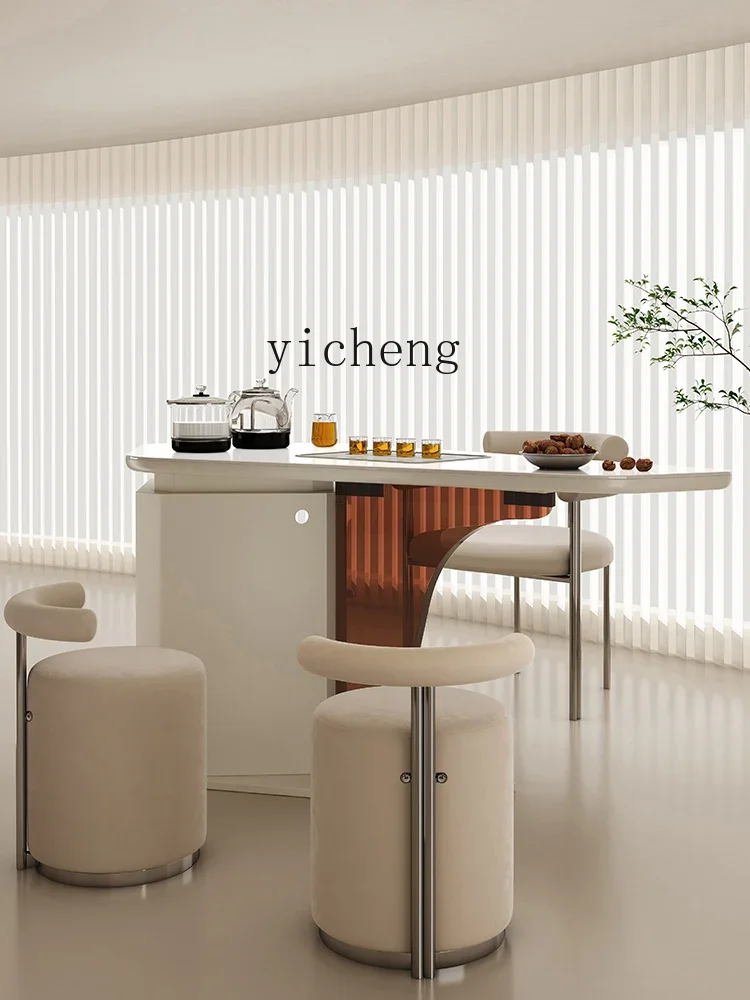 PYH Stone Plate Table-Chair Set Balcony Modern High-End Irregular Tea Table Kettle Integrated
PYH Stone Plate Table-Chair Set Balcony Modern High-End Irregular Tea Table Kettle Integrated