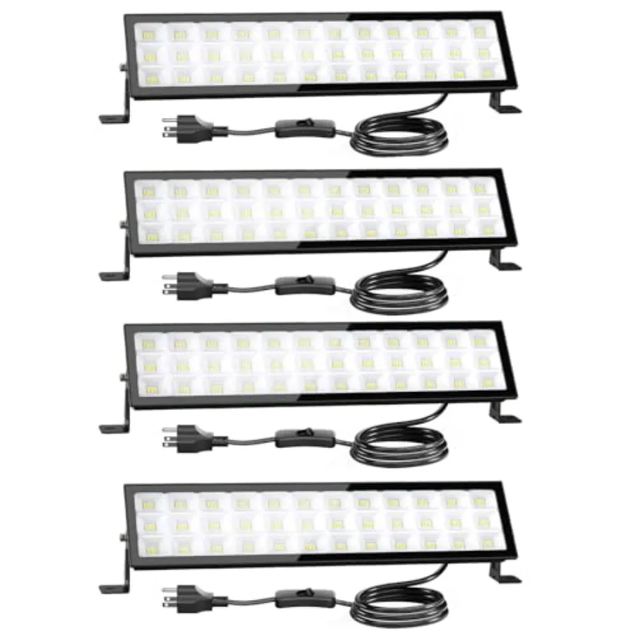 4Pack LED Shop Lights, 100W 14000lm Plug in Ultra Bright LED Work Lights, 6500K Daylight Garage Light, IP66 Waterproof Lighting
4Pack LED Shop Lights, 100W 14000lm Plug in Ultra Bright LED Work Lights, 6500K Daylight Garage Light, IP66 Waterproof Lighting