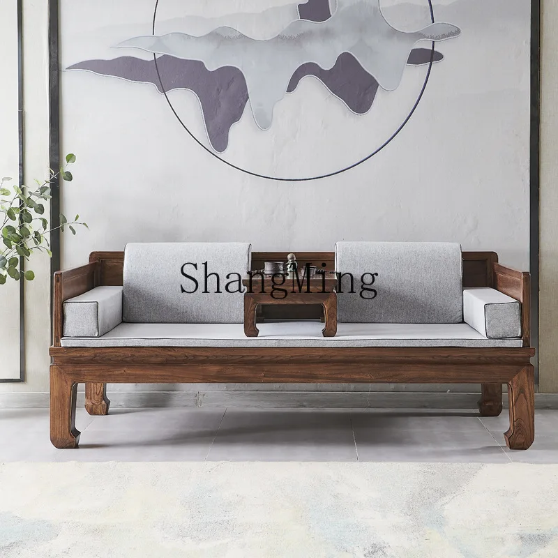 CL New Chinese Style Solid Wood Luohan Bed Small Apartment Ming Tenon Elm Wood Sofa Simple Living Room Black Walnut Furniture
CL New Chinese Style Solid Wood Luohan Bed Small Apartment Ming Tenon Elm Wood Sofa Simple Living Room Black Walnut Furniture