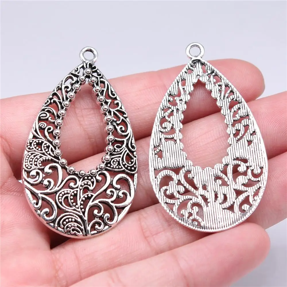 Wholesale 30pcs/bag 52x30mm Water Droplets Charms For Earring Antique Silver Color Jewelry Findings Jewelry Accessories
Wholesale 30pcs/bag 52x30mm Water Droplets Charms For Earring Antique Silver Color Jewelry Findings Jewelry Accessories