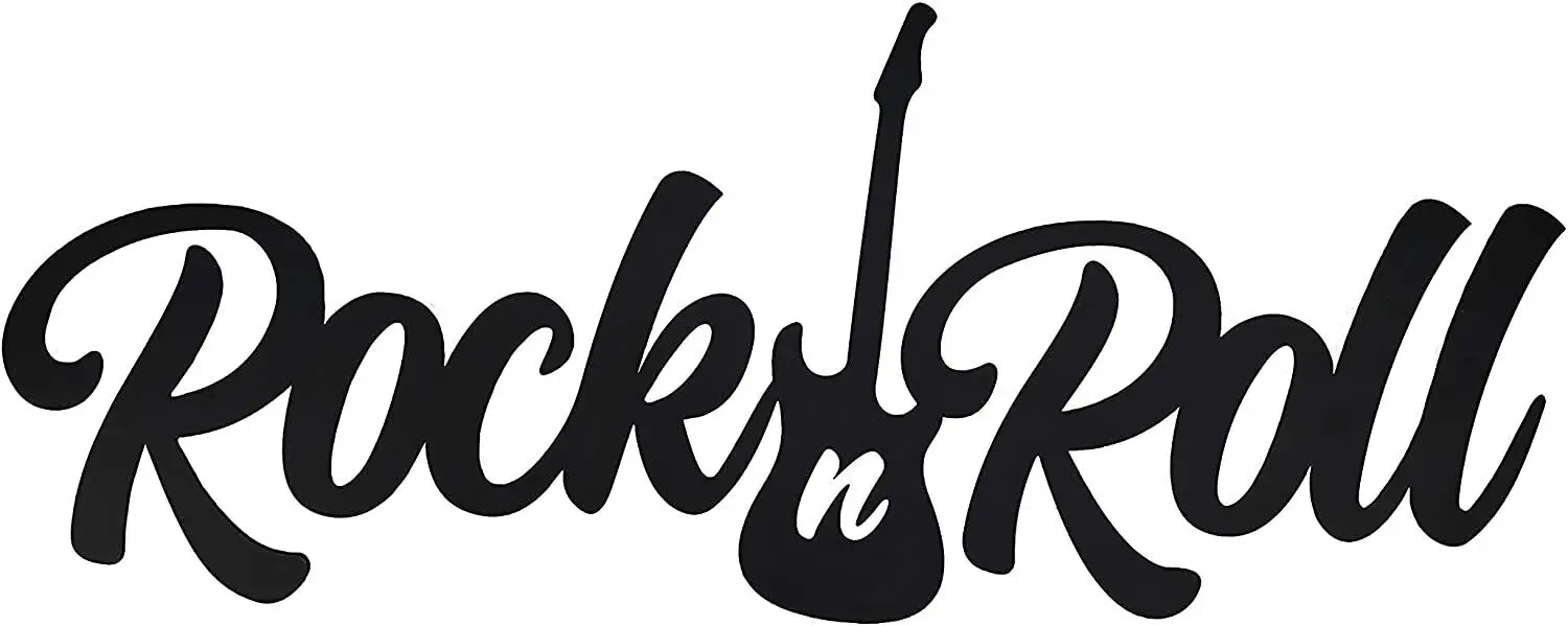 Black Rock N Roll Sign Metal Rock and Roll Wall Decor Guitar Wall Art decoration Living Room/Home Decoration
Black Rock N Roll Sign Metal Rock and Roll Wall Decor Guitar Wall Art decoration Living Room/Home Decoration
