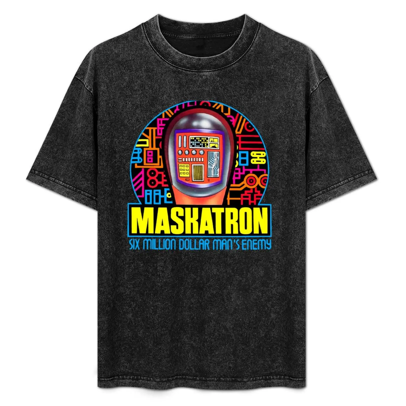 SIx Million Dollar Man - Maskatron - Bionic Man's Enemy Retro TV Toy T-Shirt Abstract Pattern Print Top
SIx Million Dollar Man - Maskatron - Bionic Man's Enemy Retro TV Toy T-Shirt Abstract Pattern Print Top