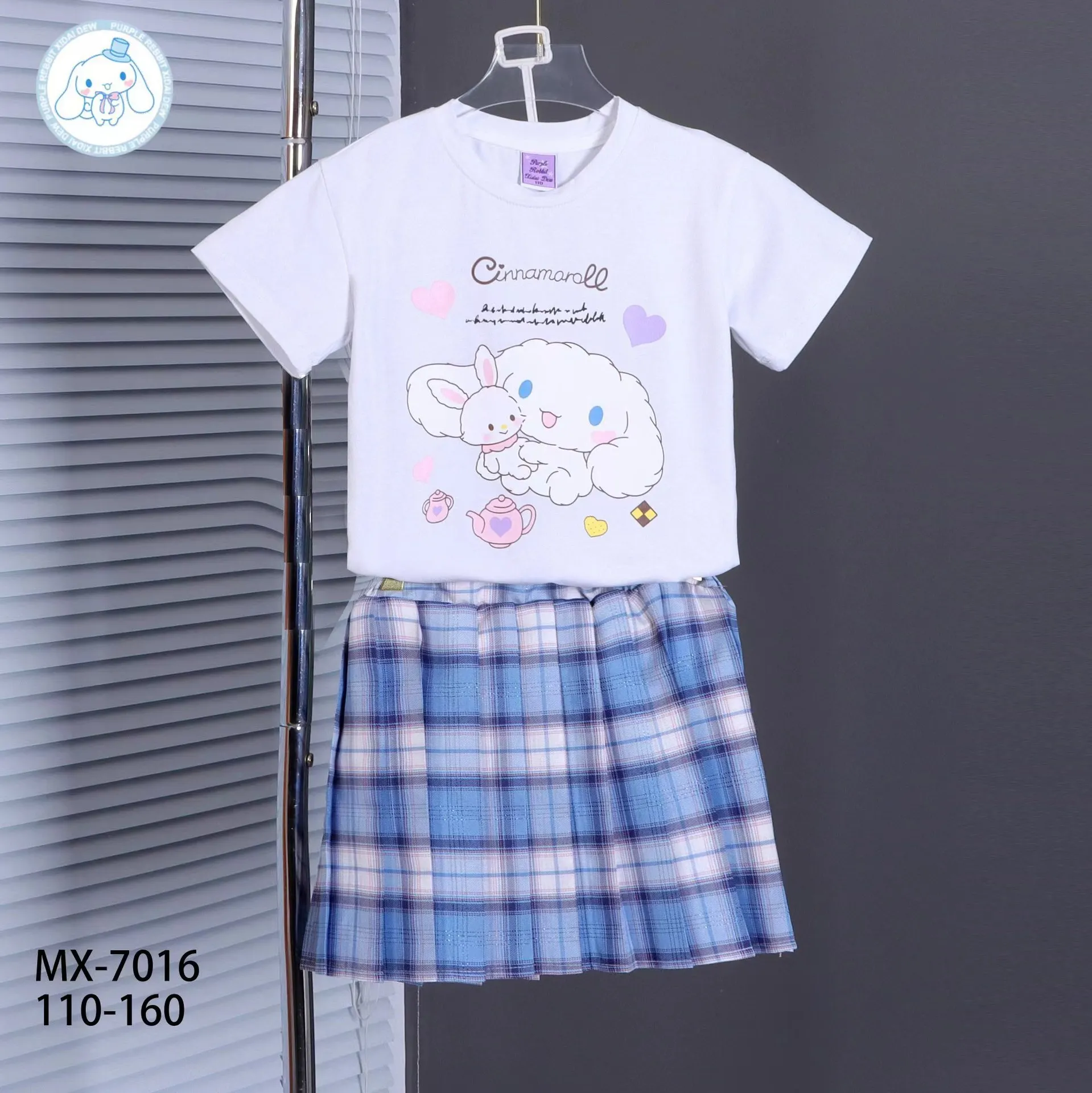 2024 New Kawaii My Melody Cinnamoroll Girls Round Neck Short Sleeved Suit Skirt 2024 Summer Mid Size Girls Treasure Half Skirt
2024 New Kawaii My Melody Cinnamoroll Girls Round Neck Short Sleeved Suit Skirt 2024 Summer Mid Size Girls Treasure Half Skirt