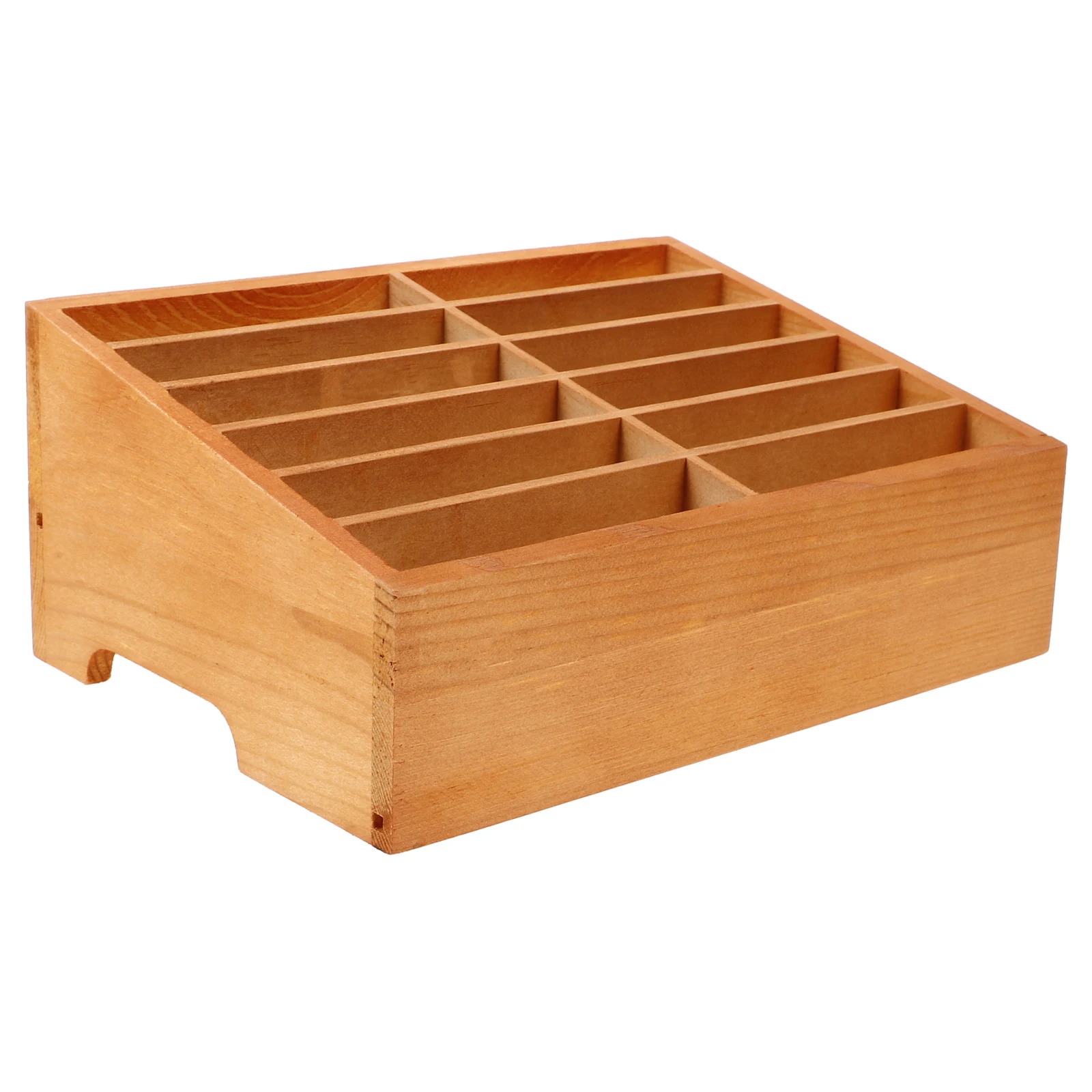 12-Grid Phone Management Box Retro Wood Desktop Organizer for Cards Phones Multi-Functional Storage Holder Display
12-Grid Phone Management Box Retro Wood Desktop Organizer for Cards Phones Multi-Functional Storage Holder Display
