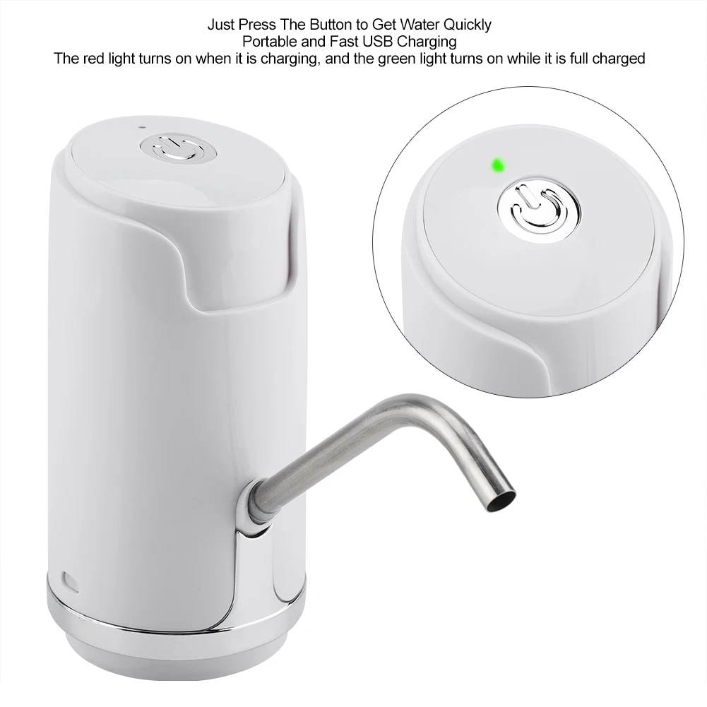 Portable Bottled Water Pump USB Rechargeable Dispenser for Home Kitchen Office Use
Portable Bottled Water Pump USB Rechargeable Dispenser for Home Kitchen Office Use