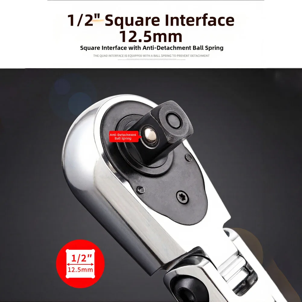 Extra Long 72 Tooth Ratchet Wrench with 1/2 Drive Telescopic Handle for Tight Spaces and High Torque Applications
Extra Long 72 Tooth Ratchet Wrench with 1/2 Drive Telescopic Handle for Tight Spaces and High Torque Applications